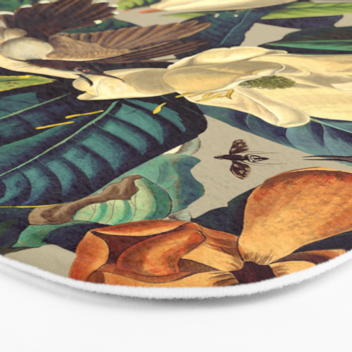 FLORAL AND BIRDS XXI-II Bath Mat Gallery Image 3