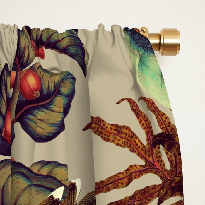 FLORAL AND BIRDS XXI-II Window Curtain Gallery Image 2