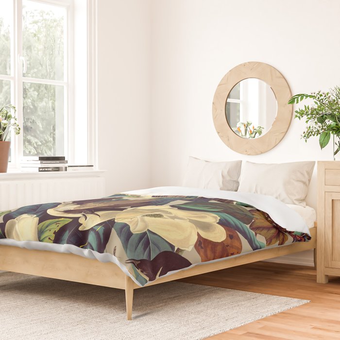 FLORAL AND BIRDS XXI-II Duvet Cover Gallery Image 2