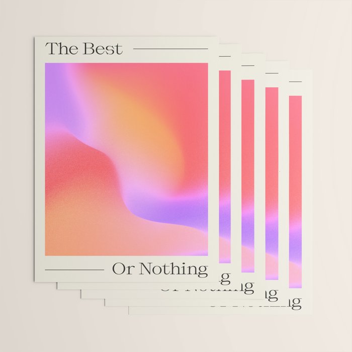 The Best Or Nothing Wrapping Paper Gallery Image 3