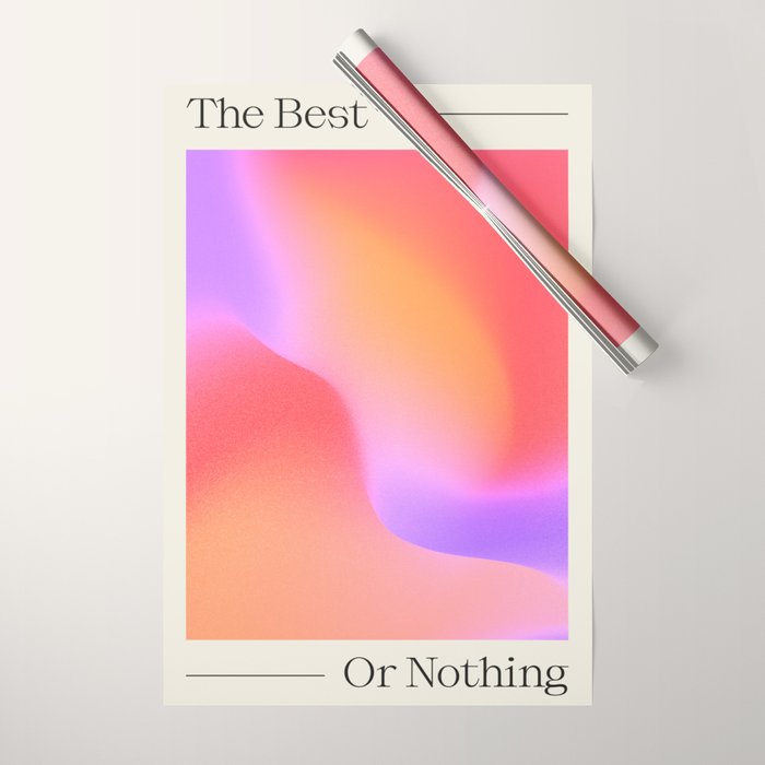 The Best Or Nothing Wrapping Paper Gallery Image 1
