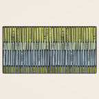 City life geometrics beams moonless night Desk Mat Gallery Image 3