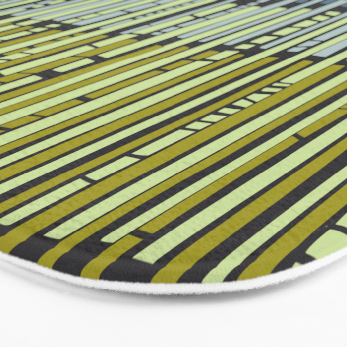 City life geometrics beams moonless night Bath Mat Gallery Image 3