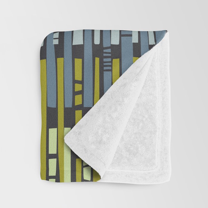 City life geometrics beams moonless night Throw Blanket Gallery Image 3