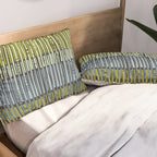City life geometrics beams moonless night Pillow Sham Gallery Image 2