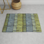 City life geometrics beams moonless night Rug Gallery Image 1