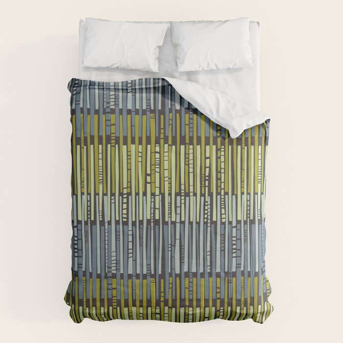 City life geometrics beams moonless night Comforter Gallery Image 6