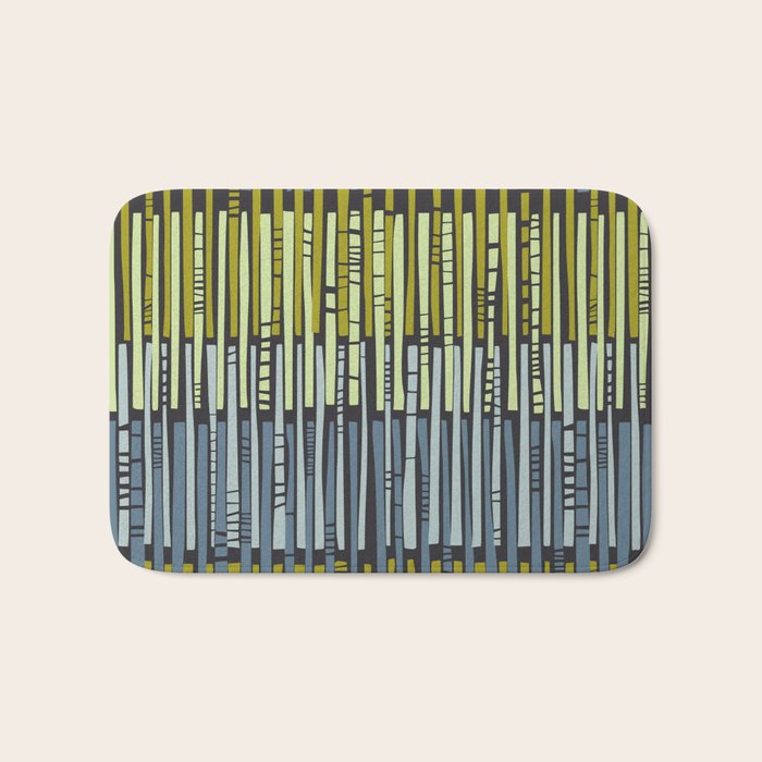 City life geometrics beams moonless night Bath Mat Gallery Image 1