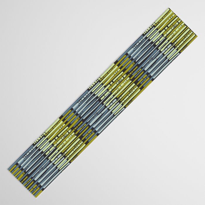 City life geometrics beams moonless night Table Runner Gallery Image 3