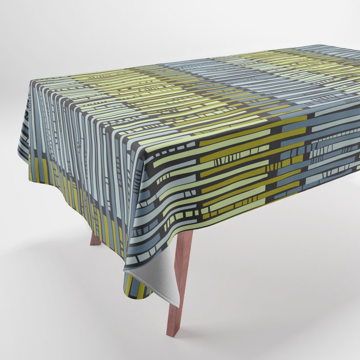 City life geometrics beams moonless night Tablecloth Gallery Image 1