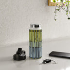City life geometrics beams moonless night Water Bottle Gallery Image 4