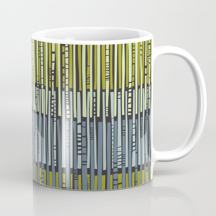 City life geometrics beams moonless night Coffee Mug Gallery Image 1