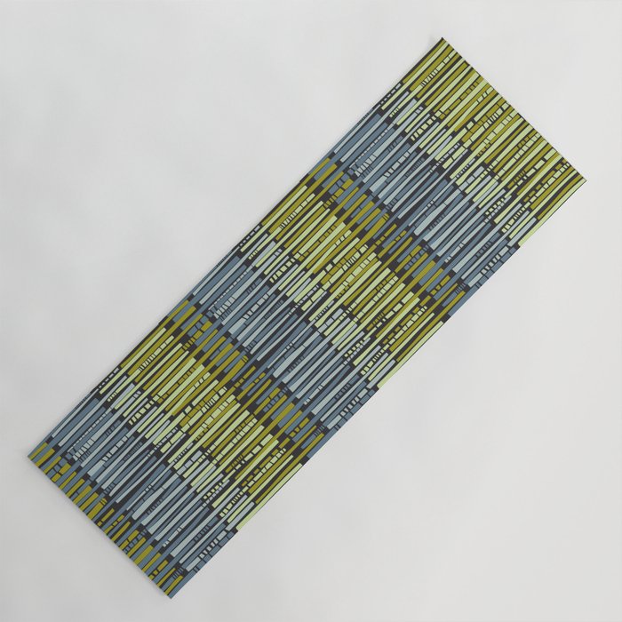 City life geometrics beams moonless night Yoga Mat Gallery Image 1