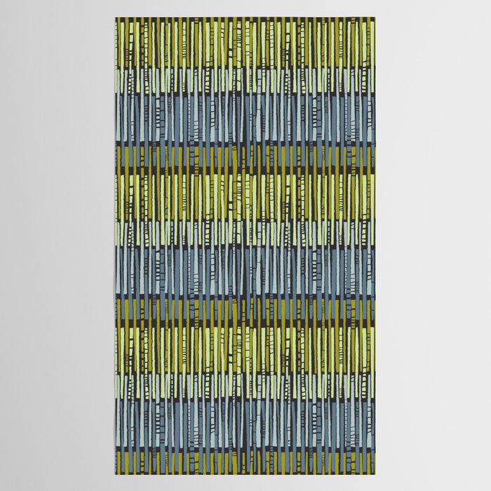 City life geometrics beams moonless night Tablecloth Gallery Image 2