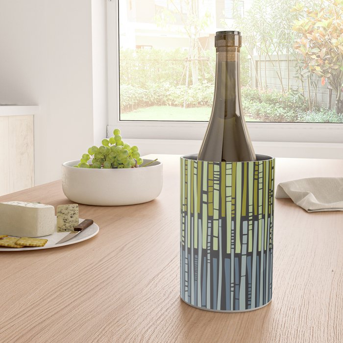 City life geometrics beams moonless night Wine Chiller Gallery Image 4