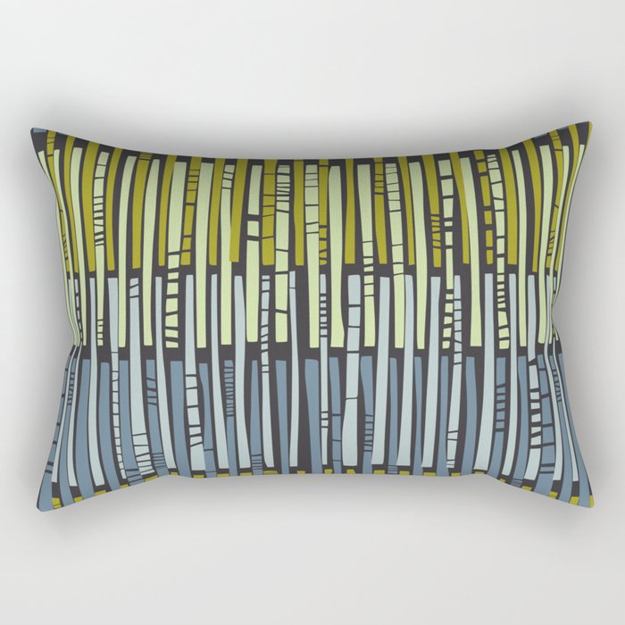 City life geometrics beams moonless night Rectangular Pillow Gallery Image 2