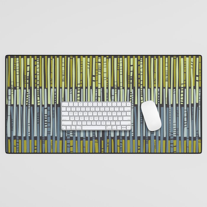 City life geometrics beams moonless night Desk Mat Gallery Image 1