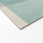 Neutral Blue Tones Geometric Minimalist Artwork Welcome Mat Gallery Image 2
