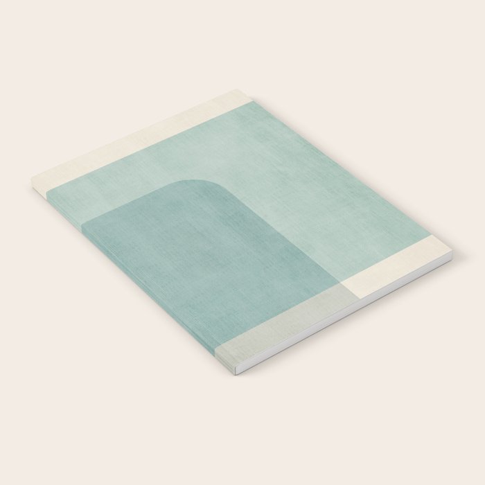 Neutral Blue Tones Geometric Minimalist Artwork Notebook Gallery Image 2