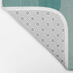 Neutral Blue Tones Geometric Minimalist Artwork Bath Mat Gallery Image 2