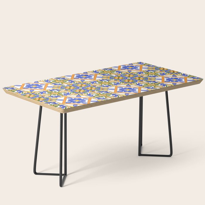 Summer,colourful detailed, Sicilian style art Coffee Table Gallery Image 1