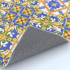 Summer,colourful detailed, Sicilian style art Rug Gallery Image 4