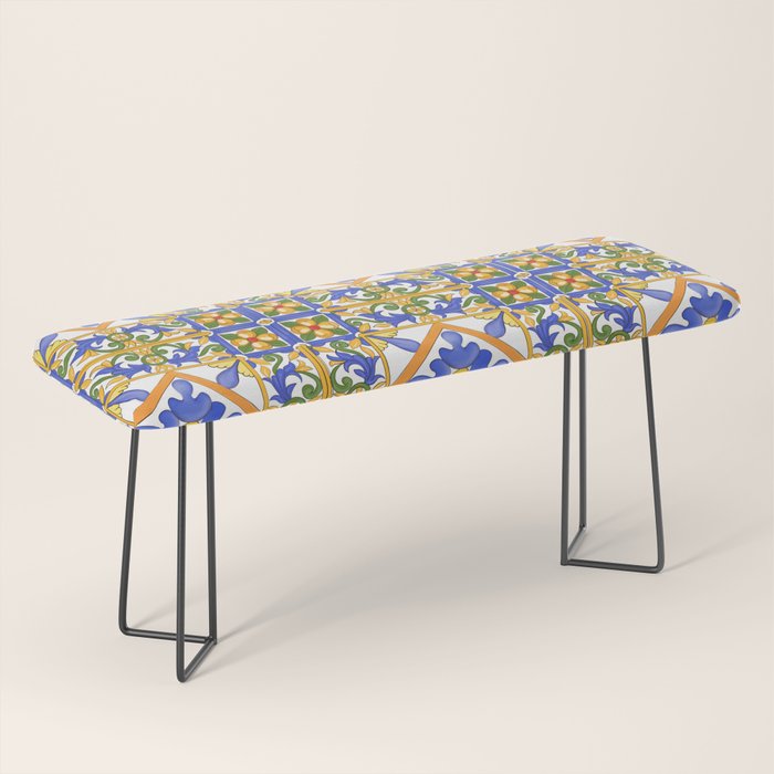 Summer,colourful detailed, Sicilian style art Bench Gallery Image 1