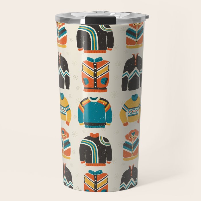 Vintage Skiwear Travel Mug Gallery Image 1