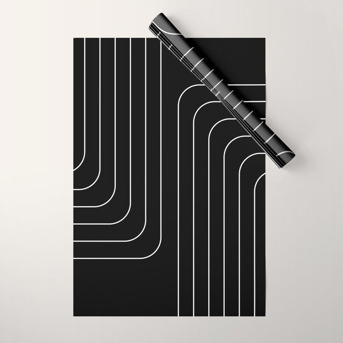 Searching (black) Wrapping Paper Gallery Image 1