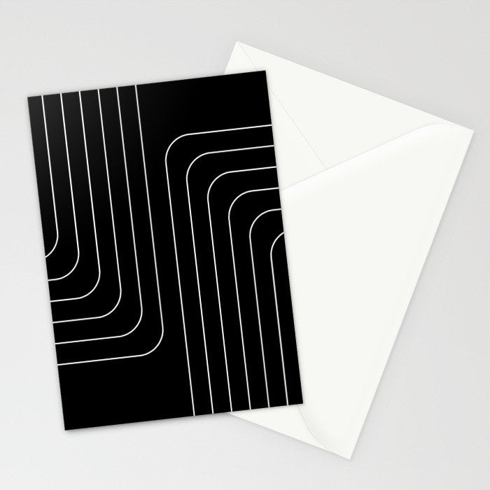Searching (black) Stationery Card Gallery Image 2