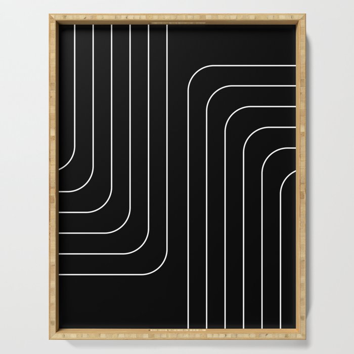 Searching (black) Serving Tray Gallery Image 1