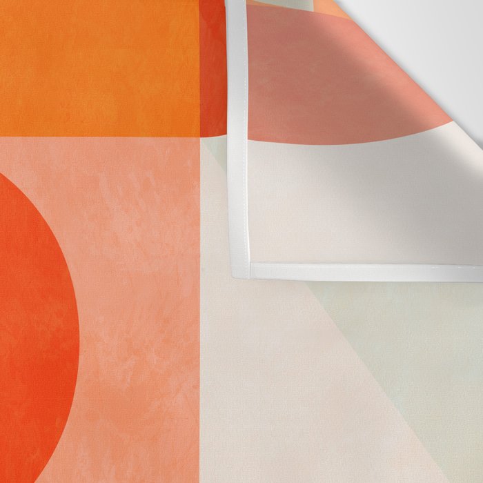 mid century geometry sunny 3 Wall Tapestry Gallery Image 3