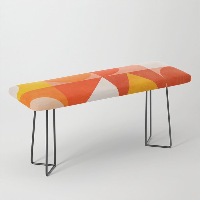 mid century geometry sunny 3 Bench Gallery Image 1