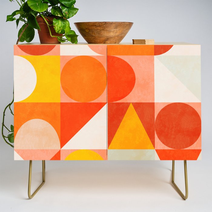 mid century geometry sunny 3 Credenza Gallery Image 1
