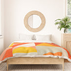 mid century geometry sunny 3 Duvet Cover Gallery Image 3