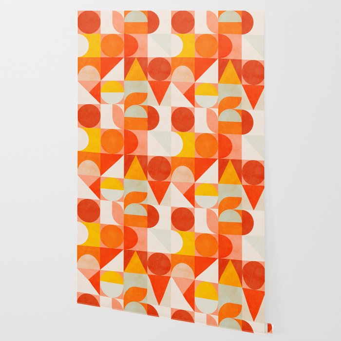 mid century geometry sunny 3 Wallpaper Gallery Image 2