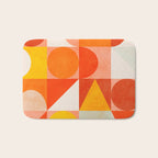 mid century geometry sunny 3 Bath Mat Gallery Image 1
