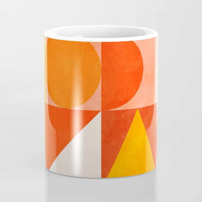 mid century geometry sunny 3 Coffee Mug Gallery Image 4