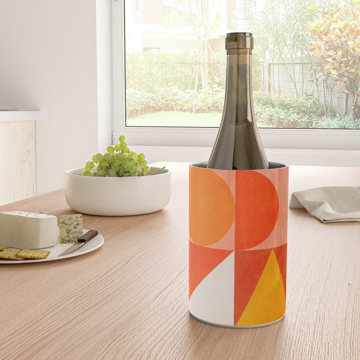mid century geometry sunny 3 Wine Chiller Gallery Image 4
