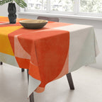 mid century geometry sunny 3 Tablecloth Gallery Image 3