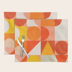 mid century geometry sunny 3 Placemat Gallery Image 1