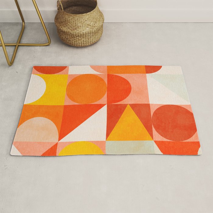 mid century geometry sunny 3 Rug Gallery Image 1