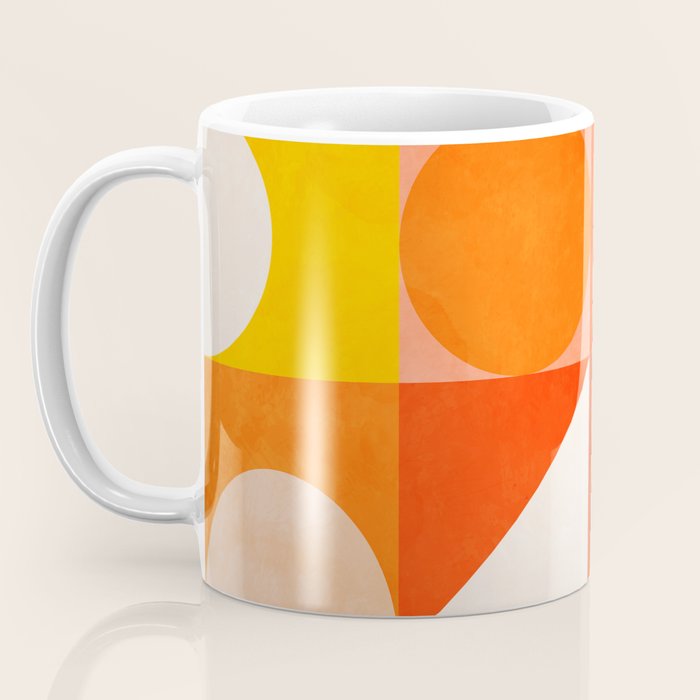 mid century geometry sunny 3 Coffee Mug Gallery Image 3