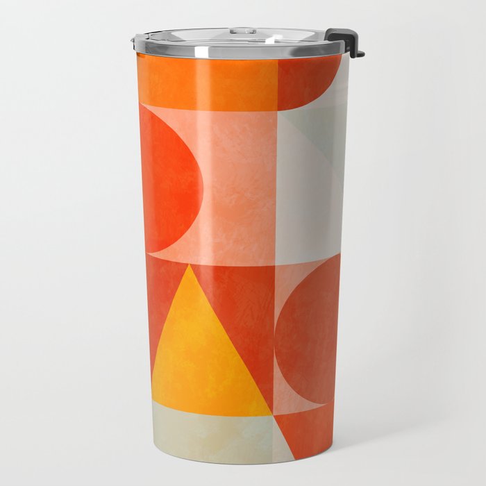 mid century geometry sunny 3 Travel Mug Gallery Image 2
