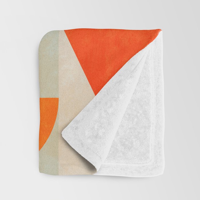 mid century geometry sunny 3 Throw Blanket Gallery Image 3