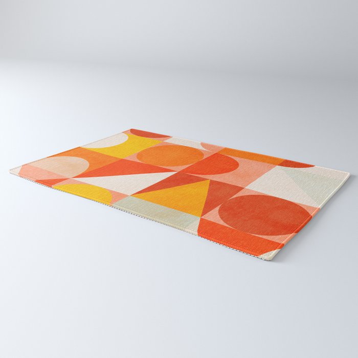 mid century geometry sunny 3 Rug Gallery Image 3
