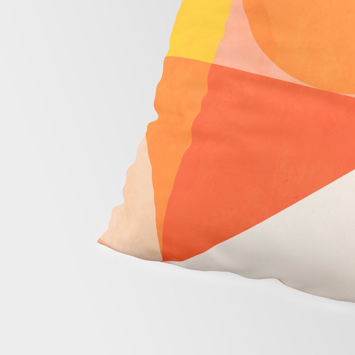 mid century geometry sunny 3 Pillow Sham Gallery Image 4