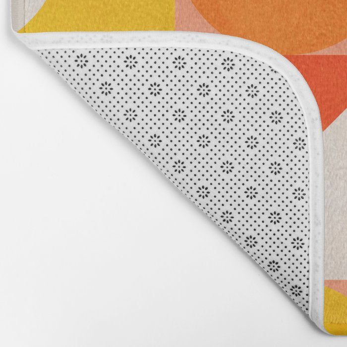 mid century geometry sunny 3 Bath Mat Gallery Image 2