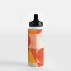 mid century geometry sunny 3 Water Bottle Gallery Image 2