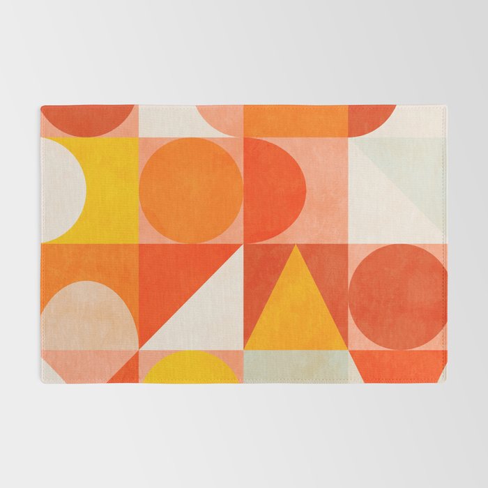 mid century geometry sunny 3 Rug Gallery Image 2